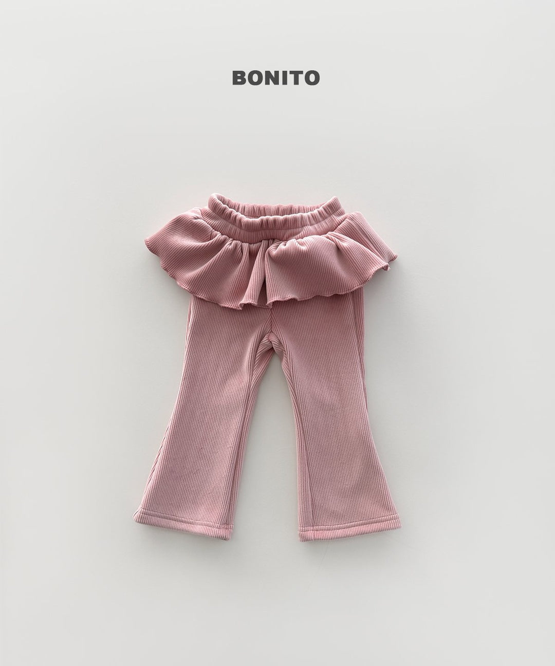 [BONITO] Velvet frill flare pants