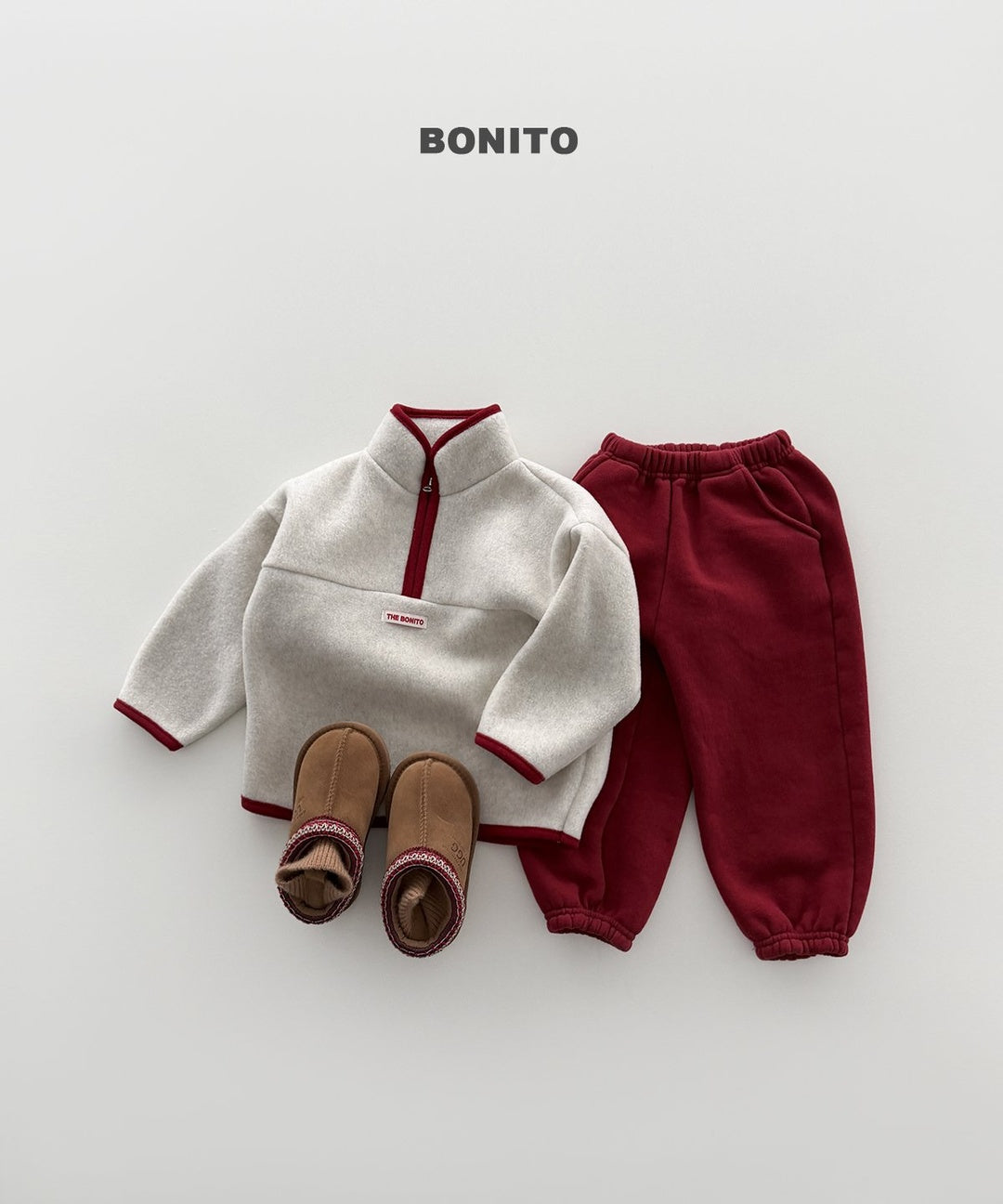 [BONITO] Cotton candy coloration half zip