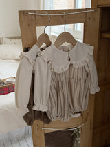 [bebeholic] Lip frill collar rompers