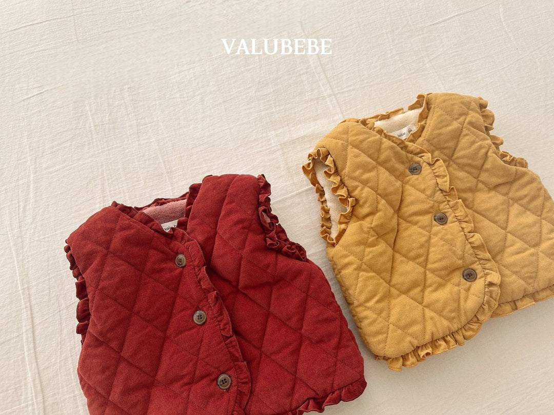 [valubebe] Frill padded vest