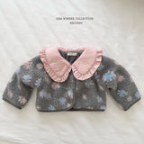 [Melikey] Flower boa jacket