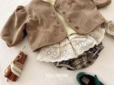 [valubebe] Checked lace bloomer