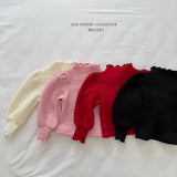 [Melikey] Knit rib puff tee