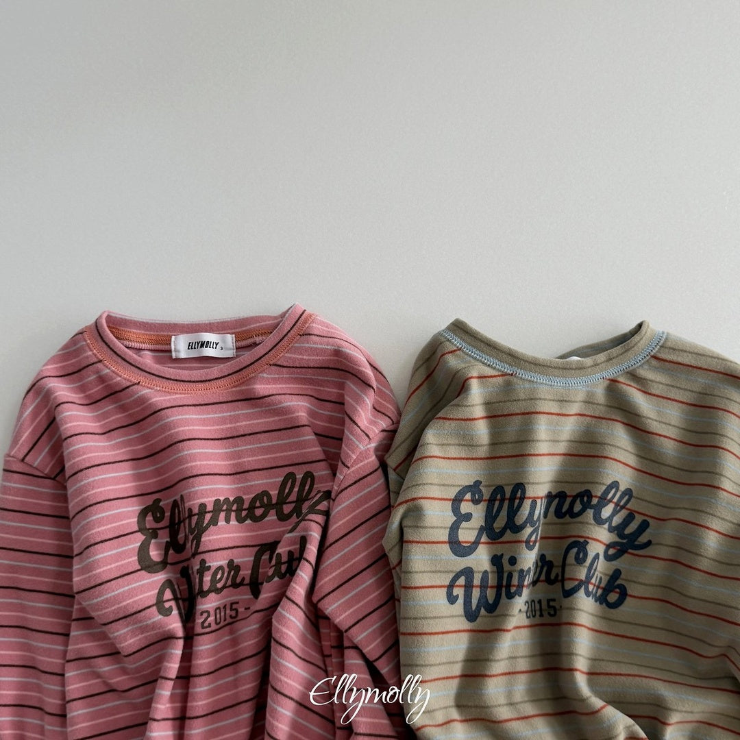 [ELLY MOLLY] Club stripe tee