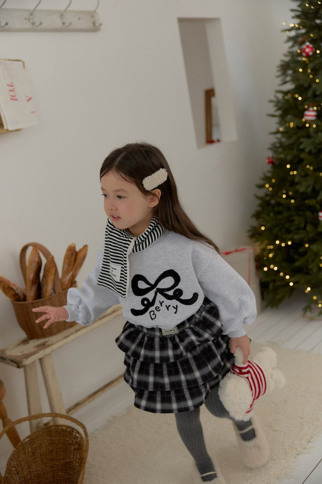 [berryberry] Stripe rib muffler