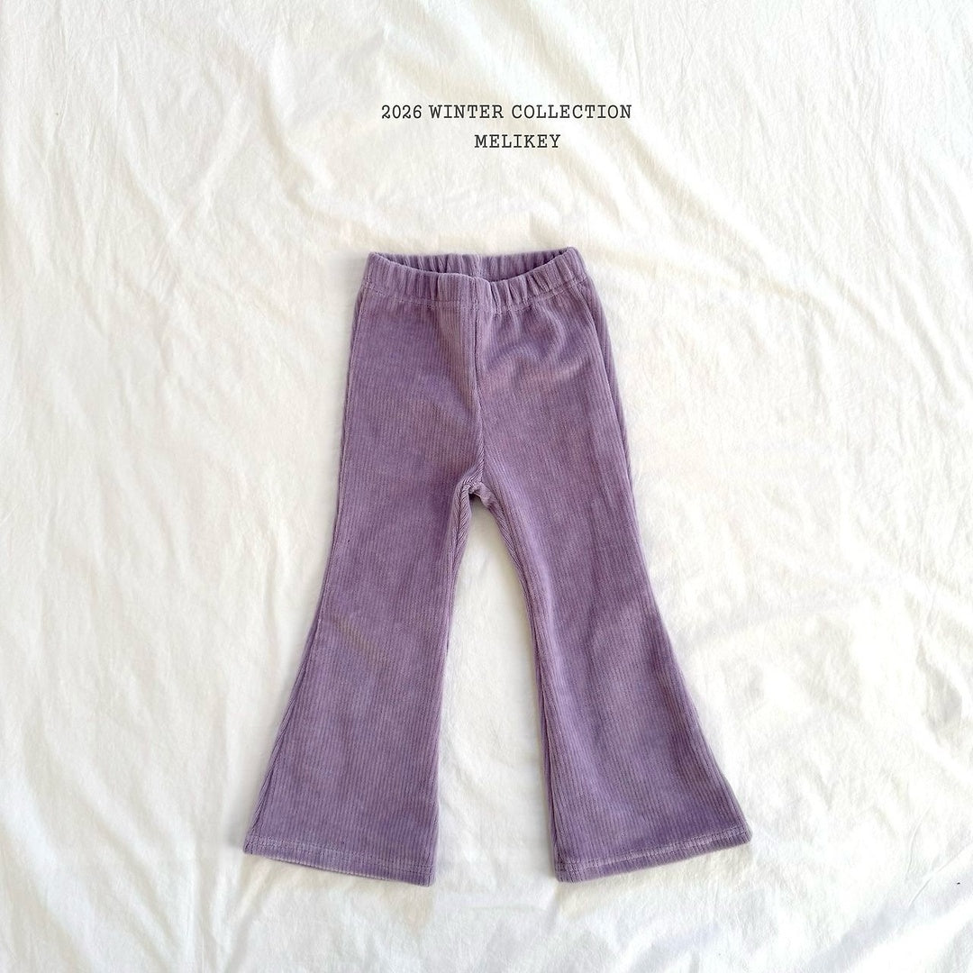 [Melikey] Velvet flare pants