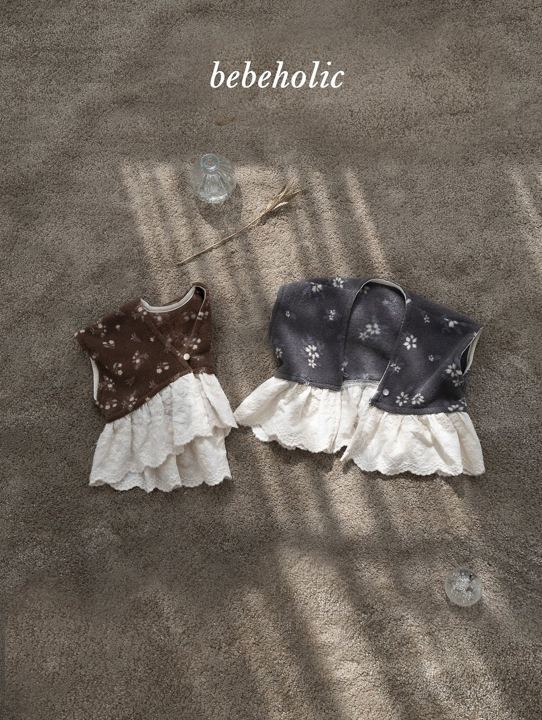 [bebeholic] Elsa flower lace vest