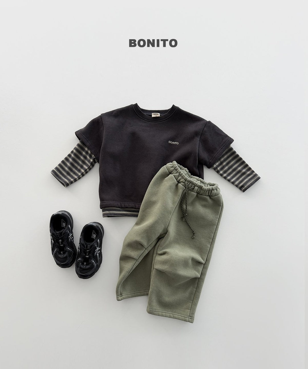 [BONITO] Knee tuck straight pants