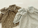 [valubebe] Flower collar corduroy one-piece