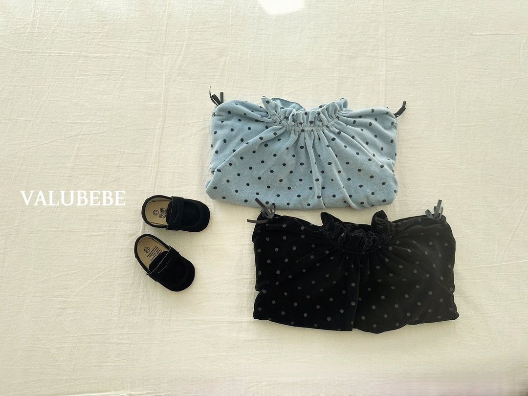 [valubebe] Dot ribbon rompers