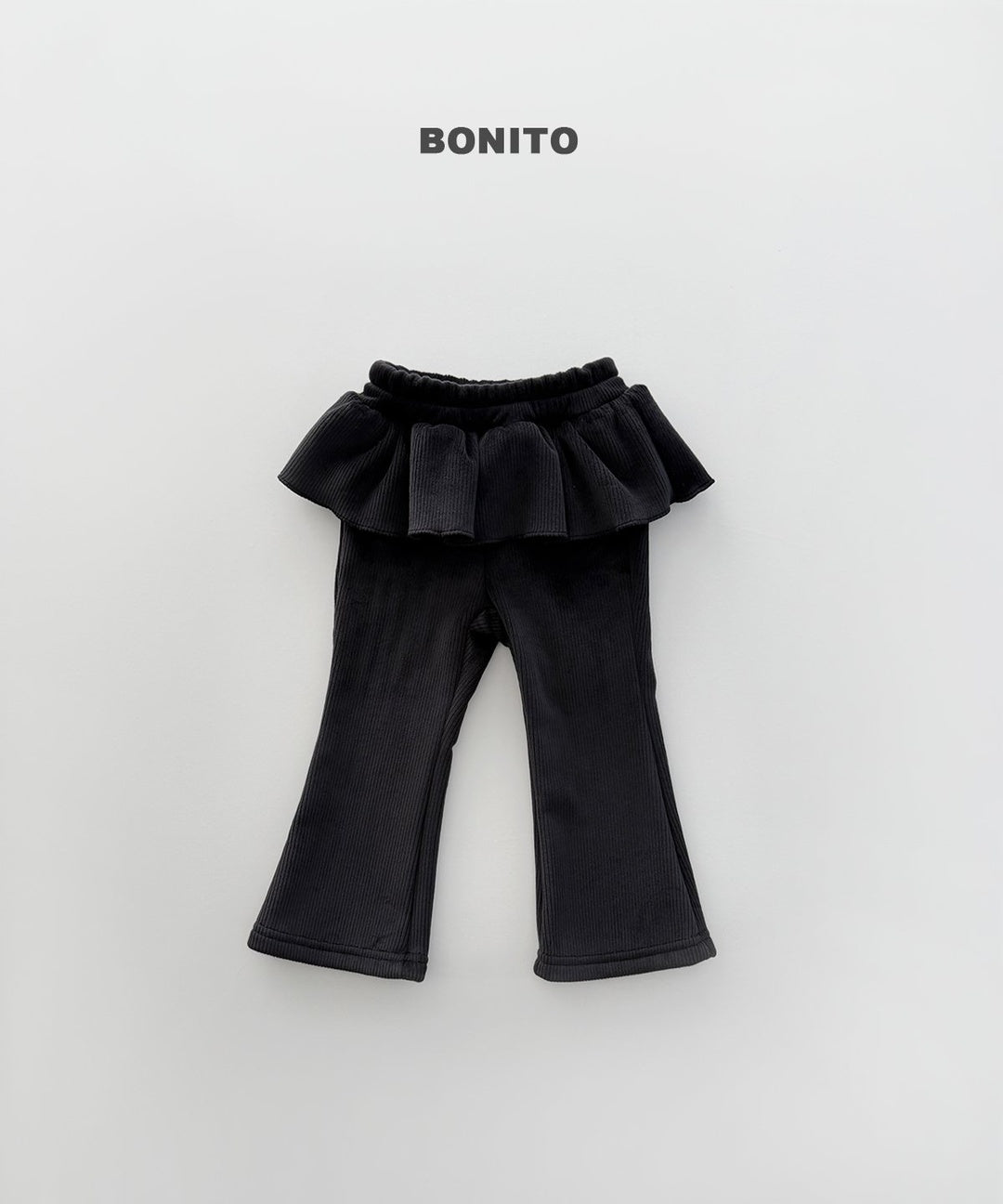[BONITO] Velvet frill flare pants