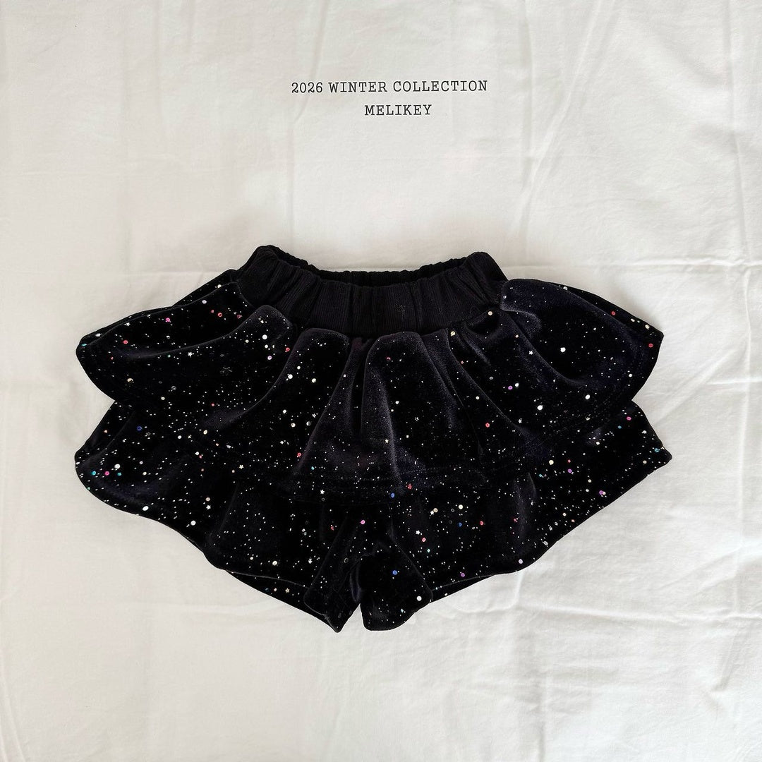 [Melikey] Shining cancan short pants
