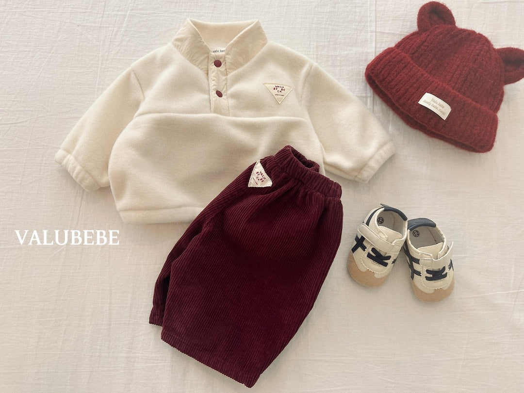 [valubebe] Patch corduroy pants