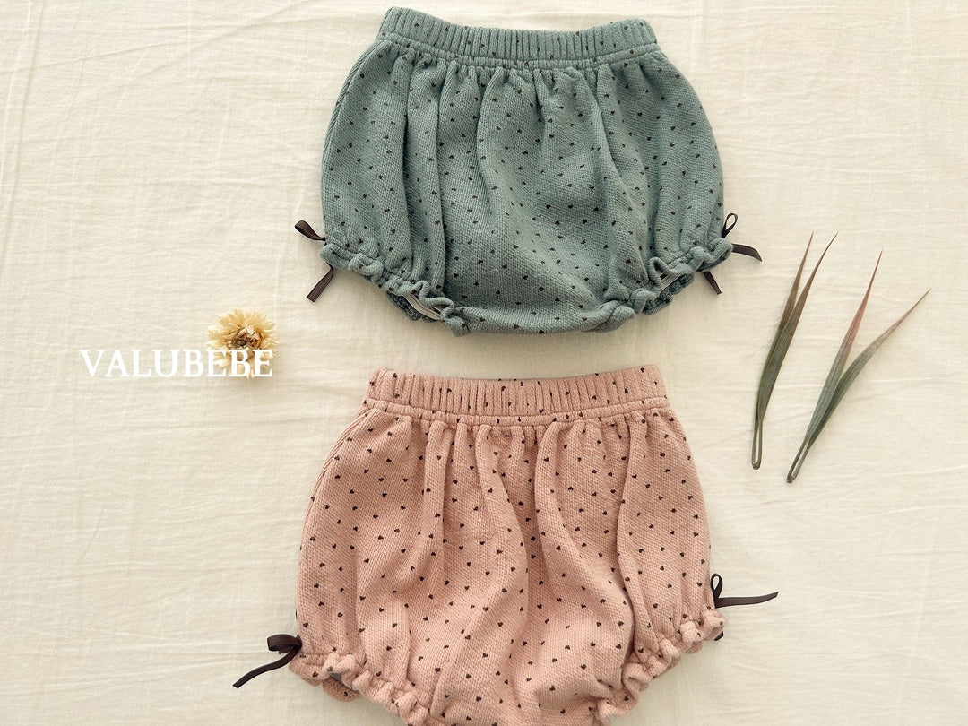 [valubebe] Heart ribbon bloomers