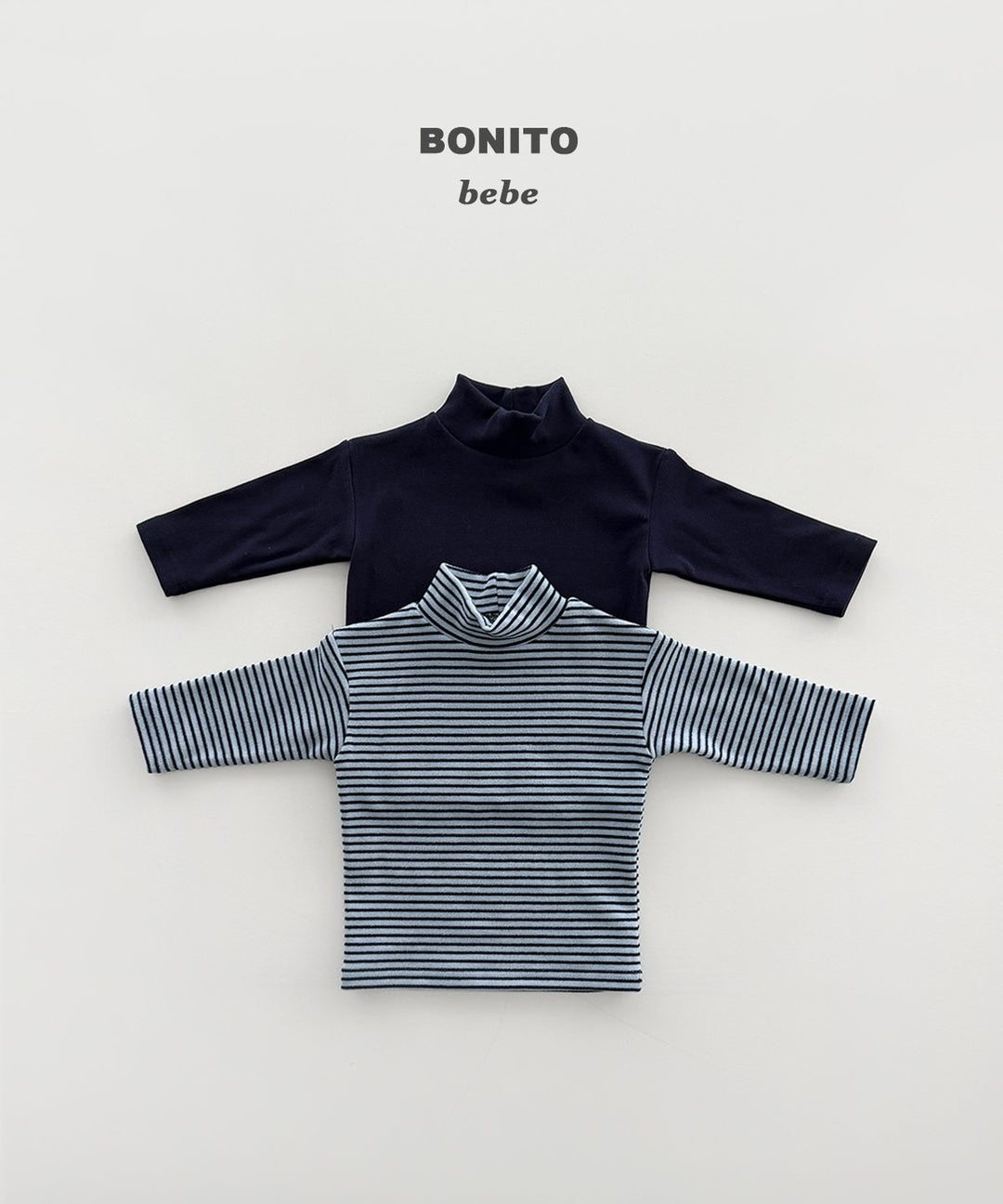 [BONITO] 1+1 highneck tops(baby)