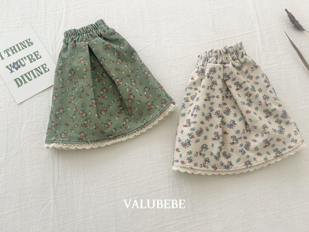 [valubebe] Garnet flower skirt