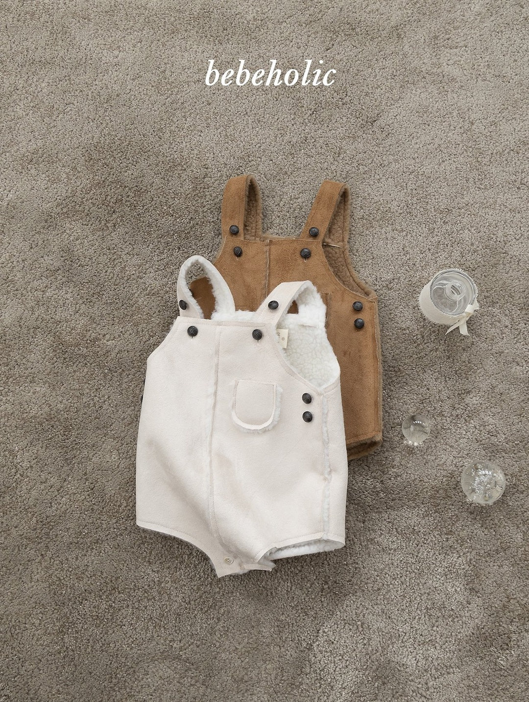 [bebeholic] Moose suspender rompers