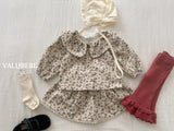 [valubebe] Garnet flower blouse