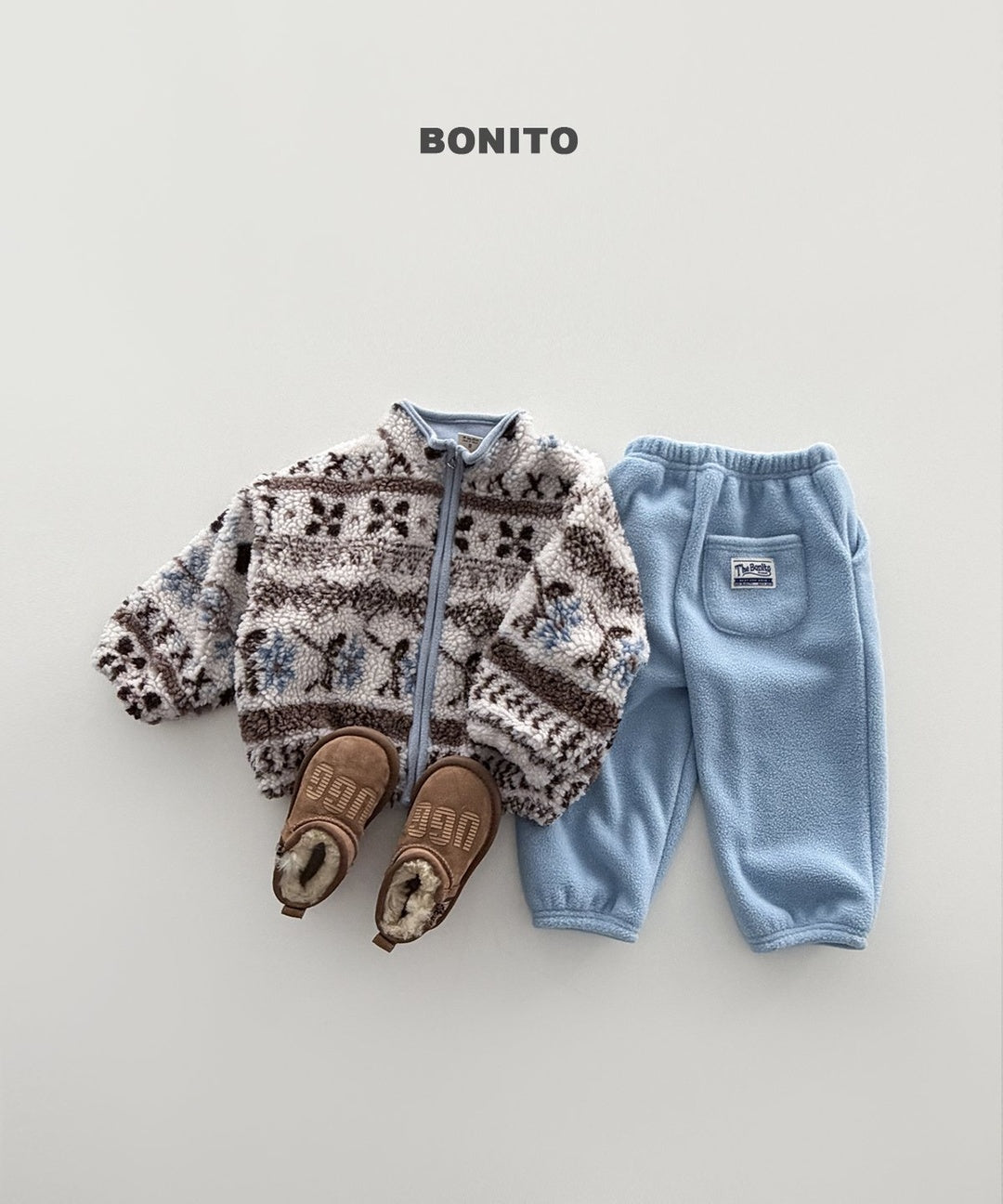 [BONITO] Nordic zip-up jumper
