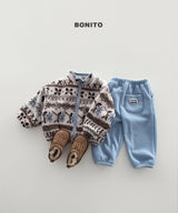 [BONITO] Nordic zip-up jumper