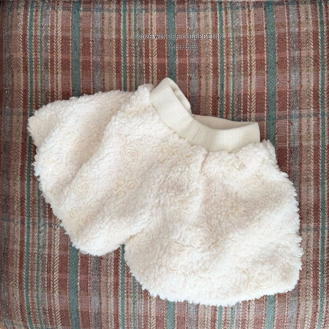 [Melikey] Rose fur pumpkin pants