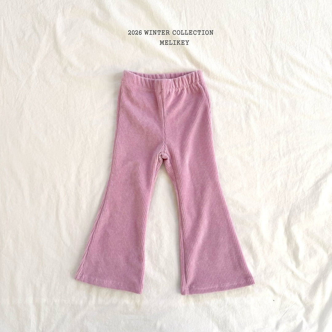 [Melikey] Velvet flare pants