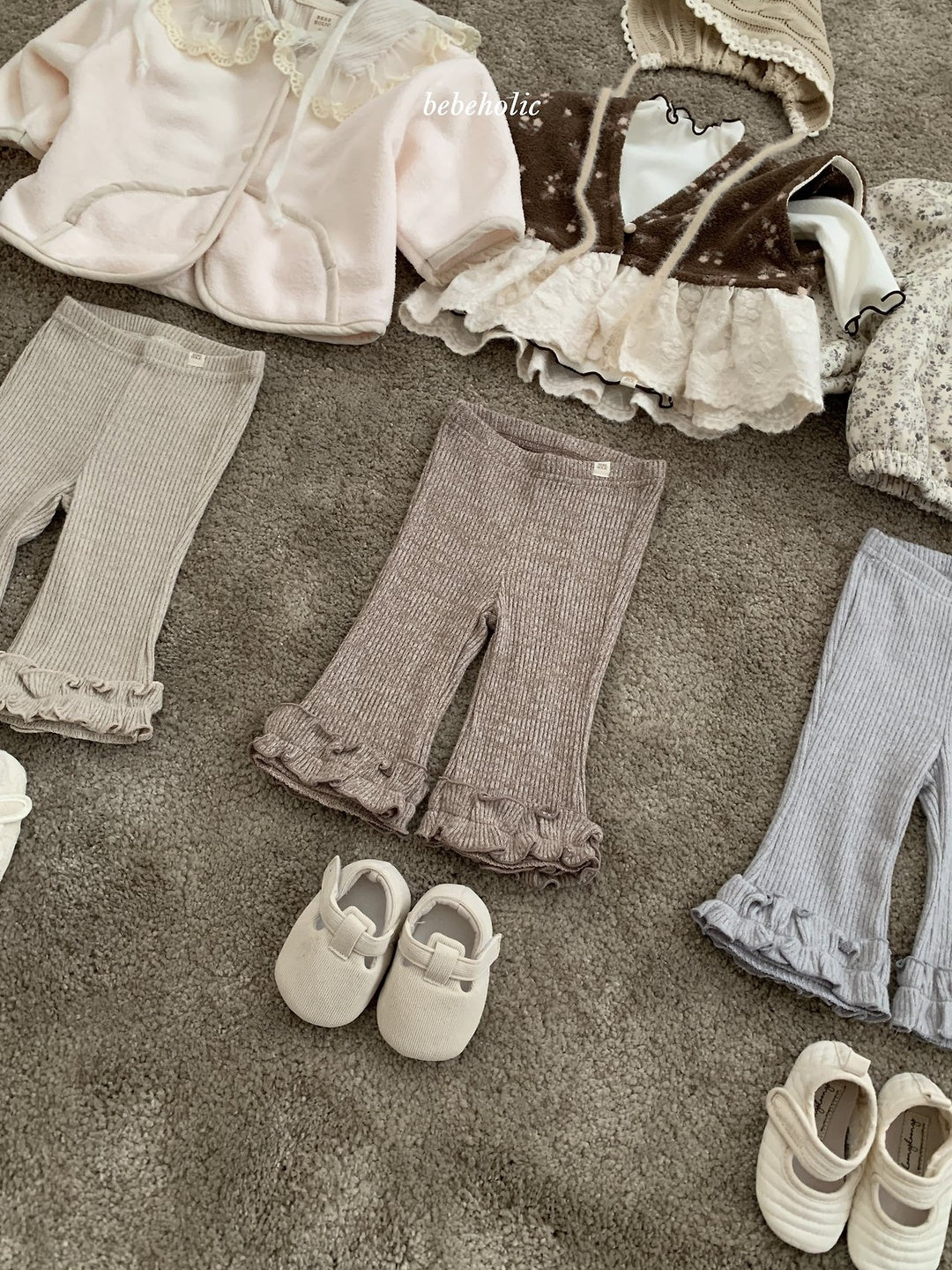 [bebeholic] Lily frill flare pants