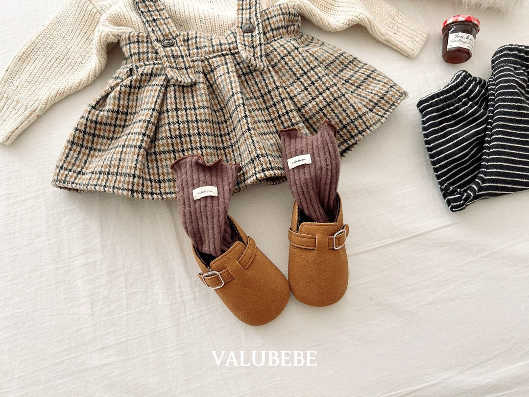 [valubebe] Marv check pleats skirt