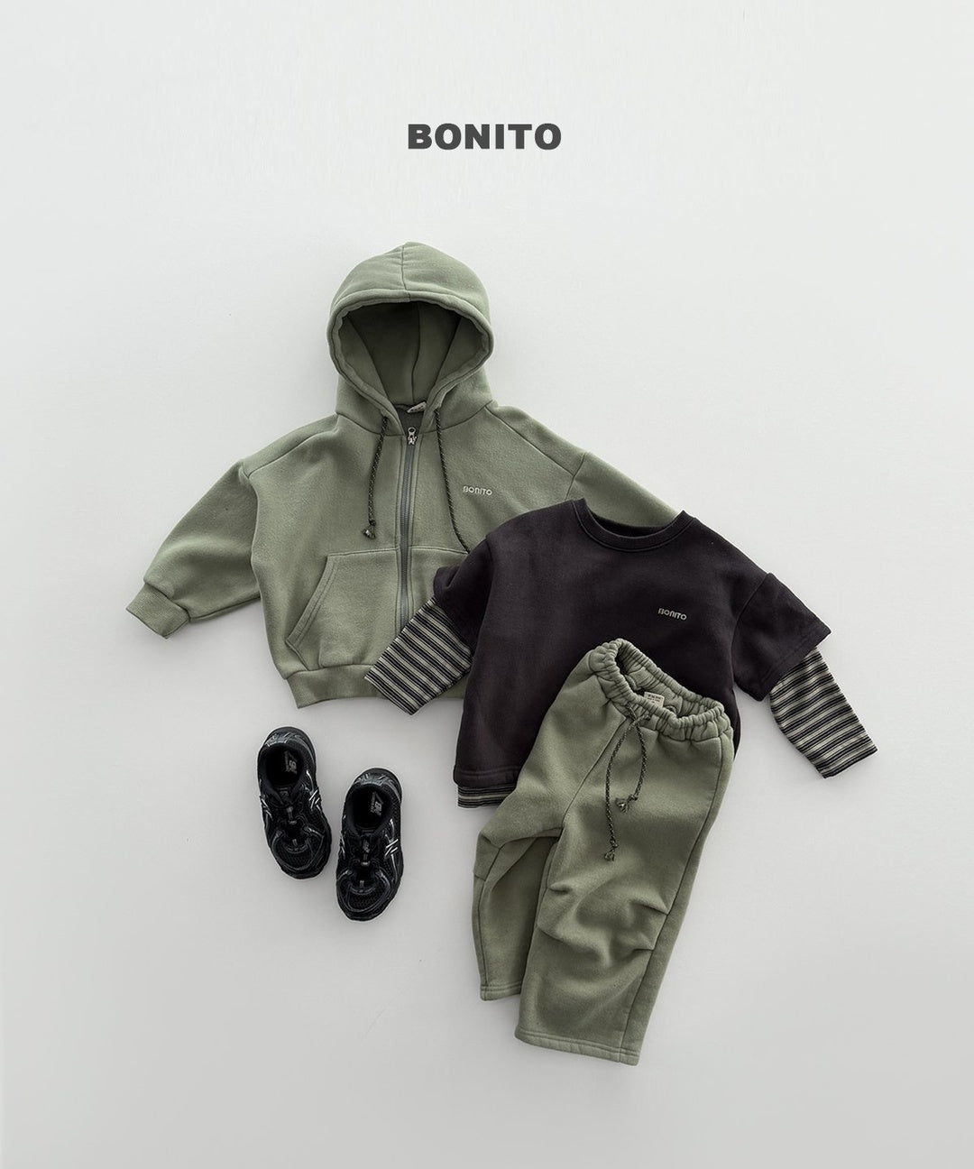 [BONITO] Knee tuck straight pants
