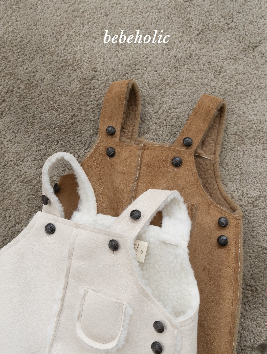 [bebeholic] Moose suspender rompers