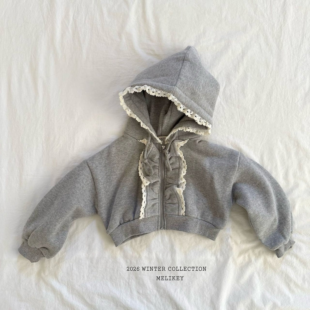 [Melikey] Juju frill hood zip-up