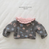 [Melikey] Flower boa jacket