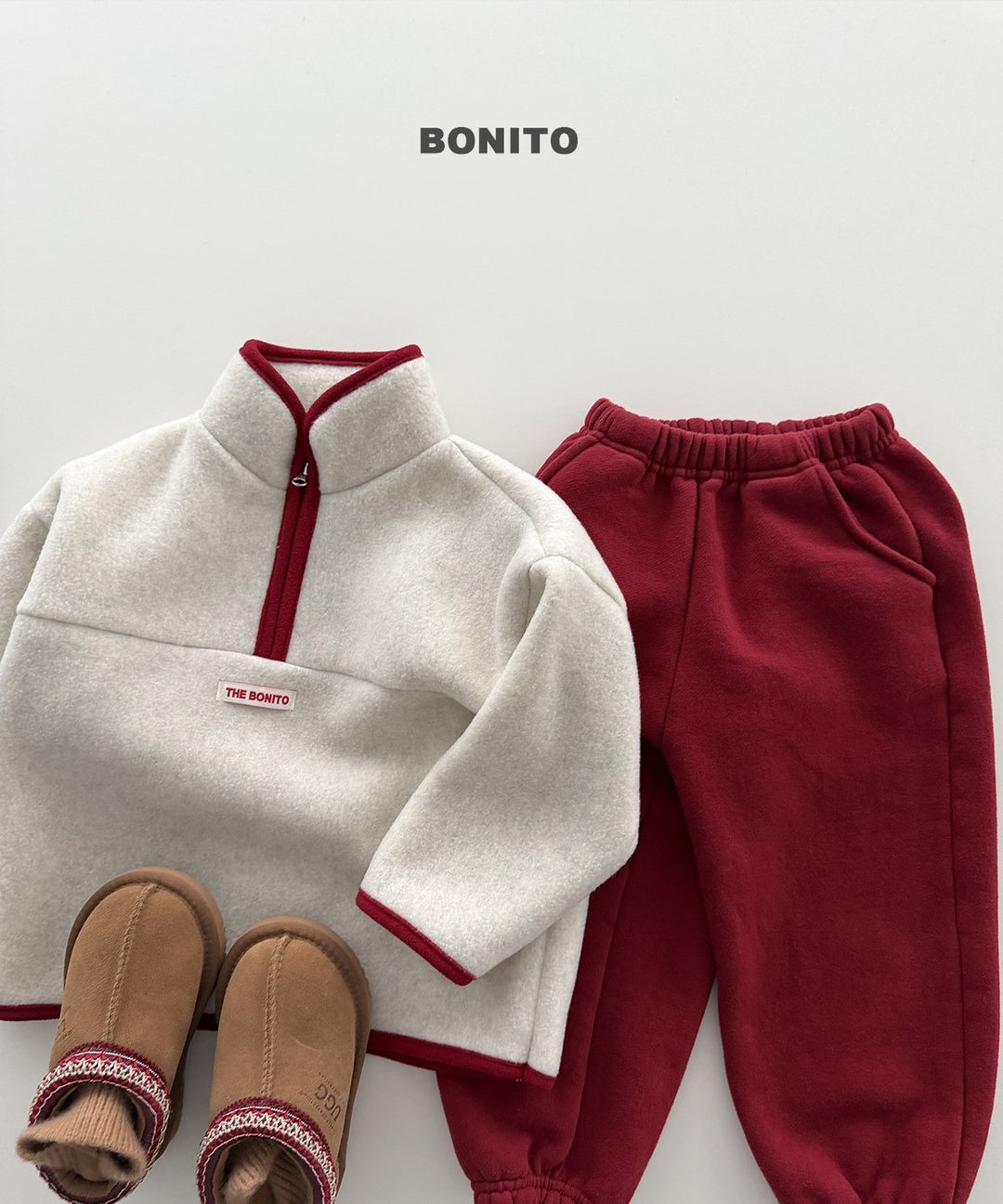 [BONITO] Cotton candy coloration half zip