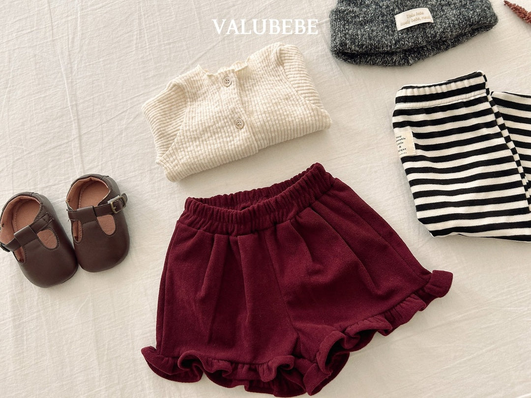 [valubebe] Golden frill shorts