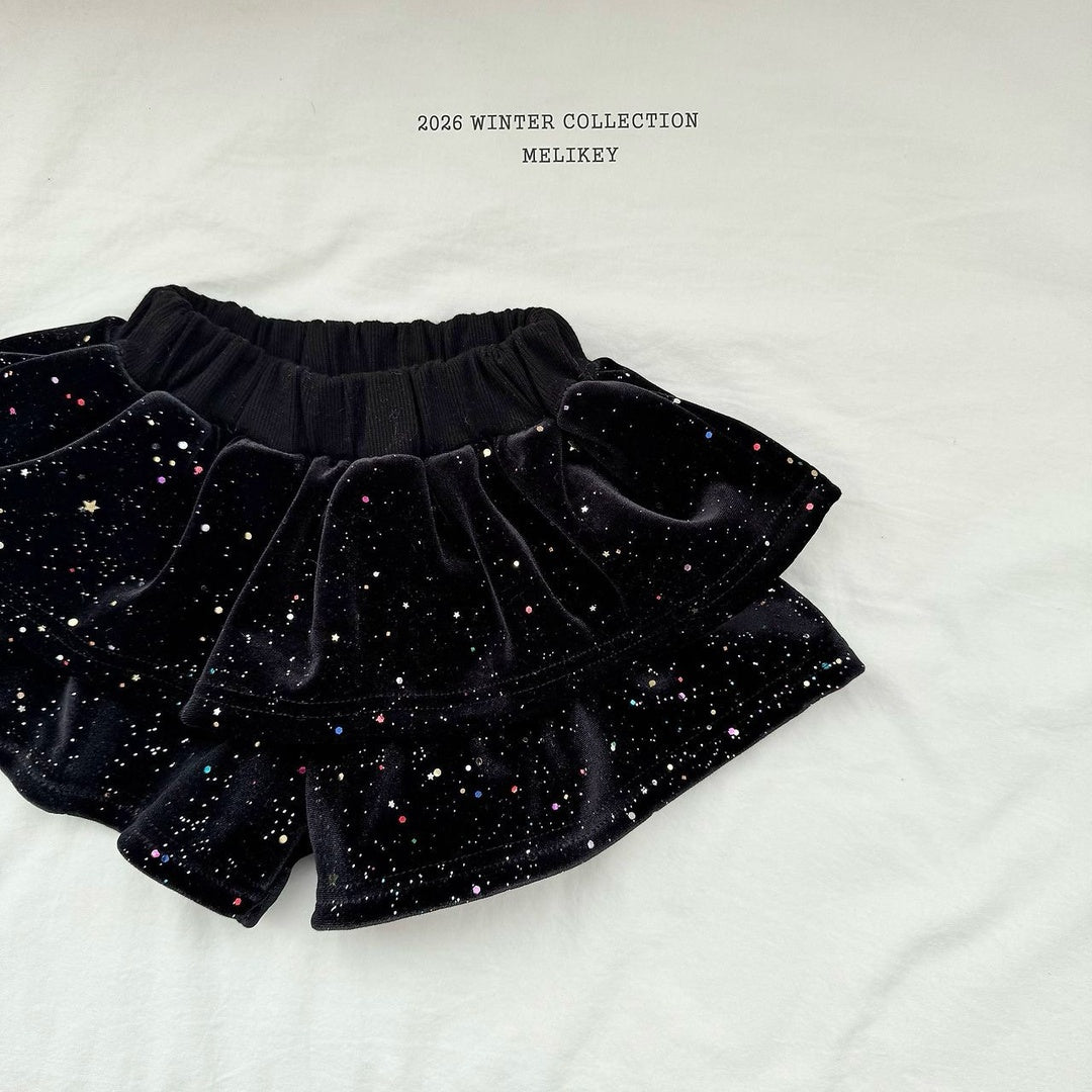 [Melikey] Shining cancan short pants