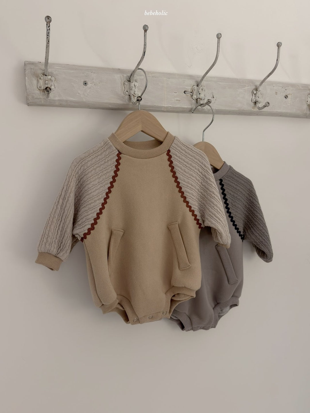 [bebeholic] Scotch raglan rompers