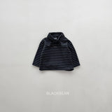 [BLACK BEAN] Crayon stripe bottleneck tops