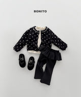 [BONITO] Velvet frill flare pants