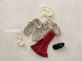 [valubebe] Frill lace bootcut pants