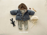 [valubebe] Blanc shirring hood jumper