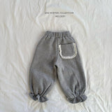 [Melikey] Pocket lace jogger pants