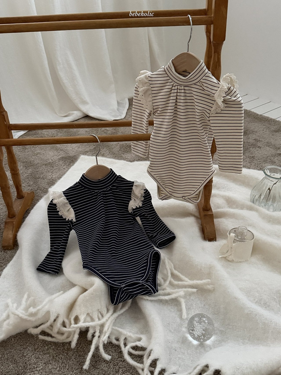 [bebeholic] Ronny stripe wing rompers