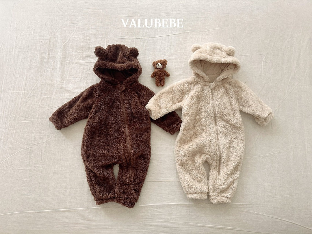 [valubebe] Bear fleece suit