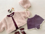 [valubebe] Knit lace short pants