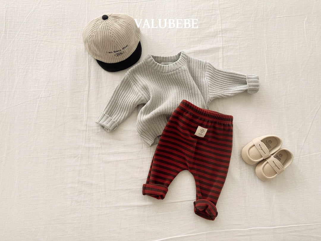 [valubebe] Stripe warm leggings
