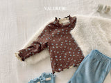 [valubebe] Rose flower mellow tee