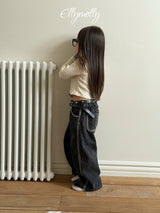 [ELLY MOLLY] Line week denim pants