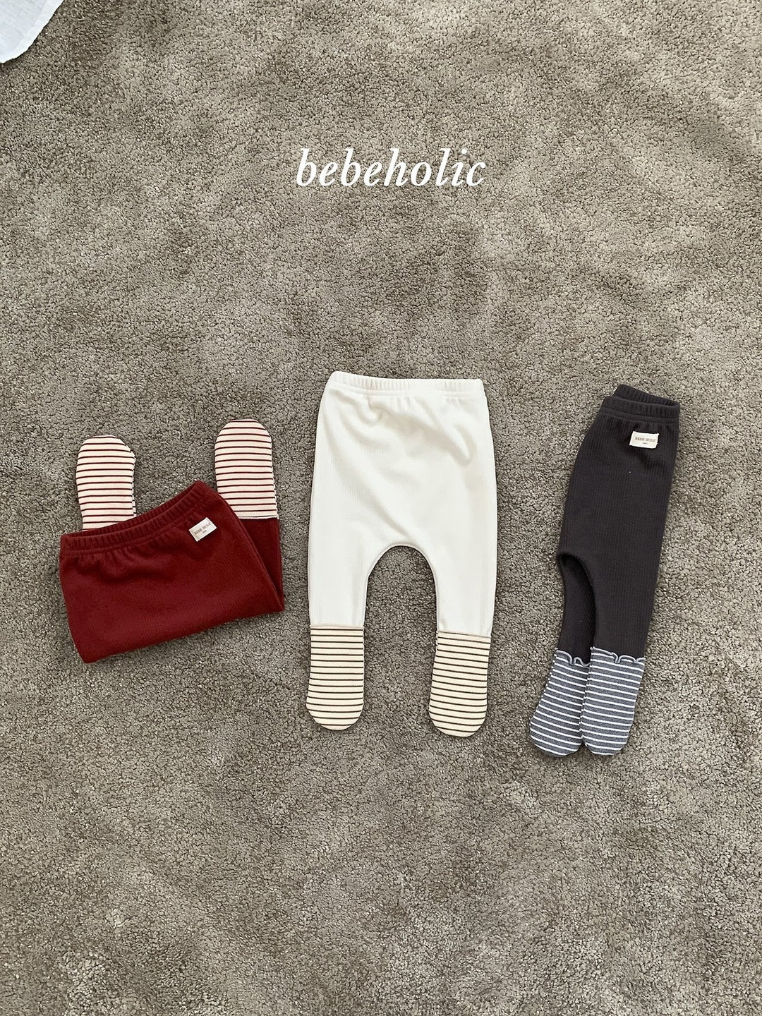 [bebeholic] Pippi stripe footed leggings