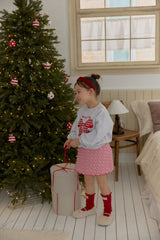 [berryberry] Merry check ribbon mtm