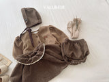 [valubebe] Herringbone frill pumpkin pants